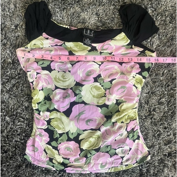 I.N.C International Concepts Floral Blouse Size M - Picture 10 of 13